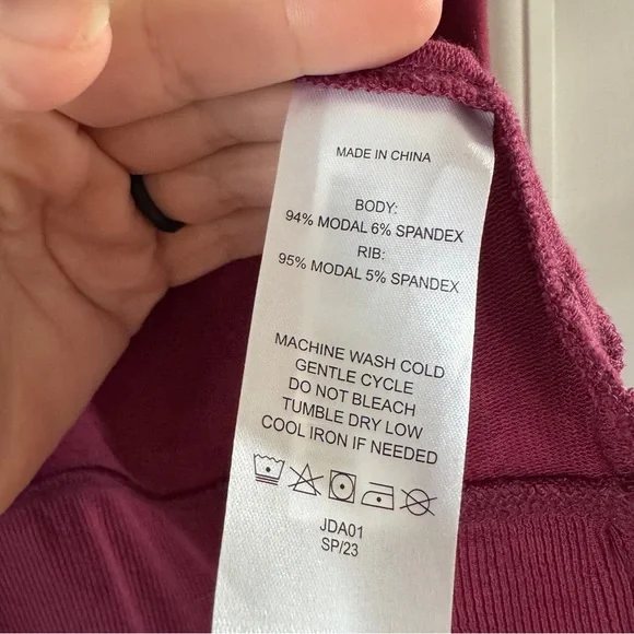 Quince French Terry Modal Cardigan Rose Pink - Size Large Soft Lightweight Layer - Picture 7 of 9